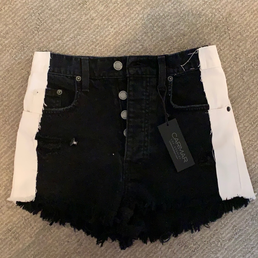 NWT Carmar denim Titania side insert denim shorts